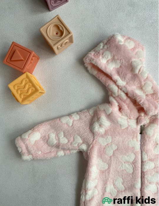 Kəpənəklər ayaqı bağlı qalın tulum - Türkiyə istehsalı pambıq uşaq geyimi|Raffikids