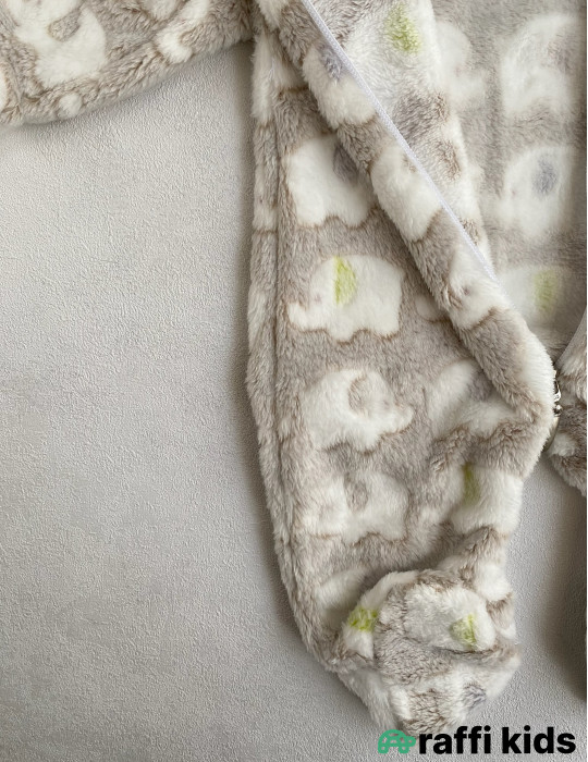 Dost fillər ayaqı bağlı qalın tulum-Türkiyə istehsalı pambıq uşaq geyimi|Raffikids