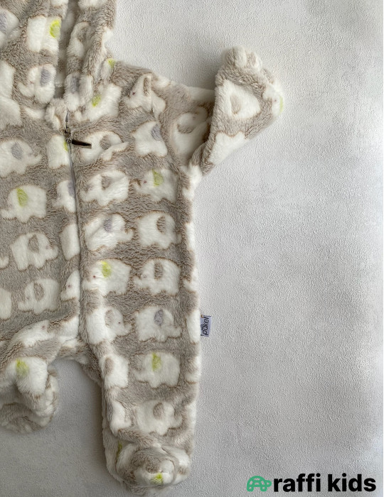 Dost fillər ayaqı bağlı qalın tulum-Türkiyə istehsalı pambıq uşaq geyimi|Raffikids