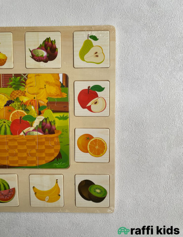 Taxta meyvələr puzzle| inkişafedici oyuncaqlar 2