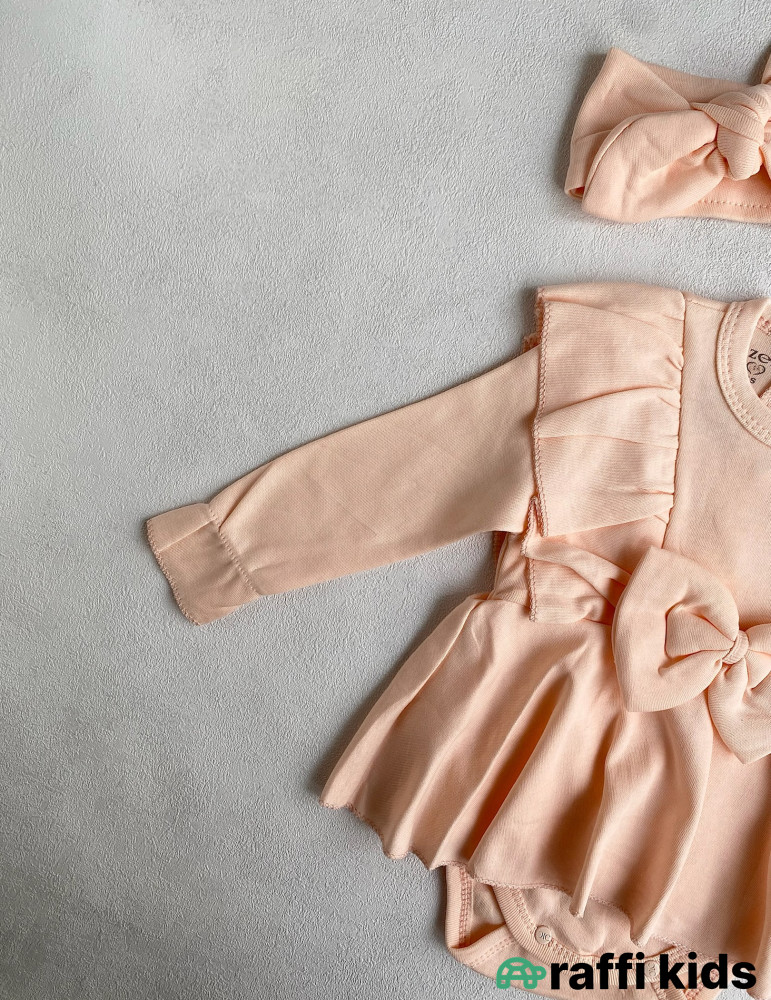 Paris don saç bandı ilə-Türkiyə istehsalı pambıq uşaq geyimi|Raffikids