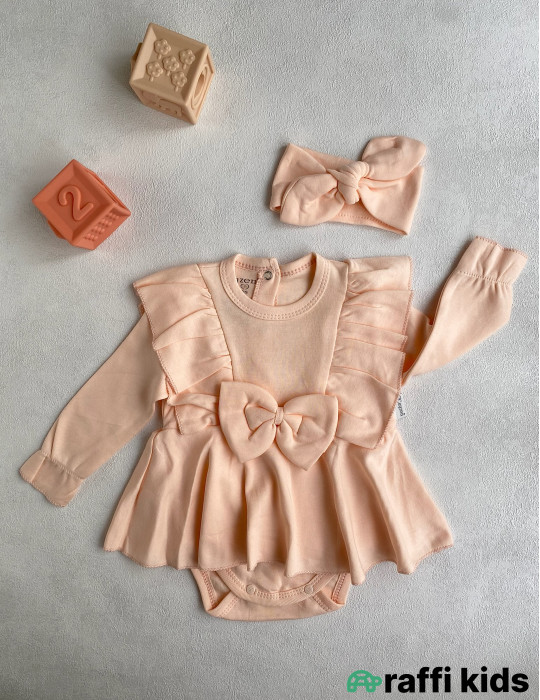 Paris don saç bandı ilə-Türkiyə istehsalı pambıq uşaq geyimi|Raffikids