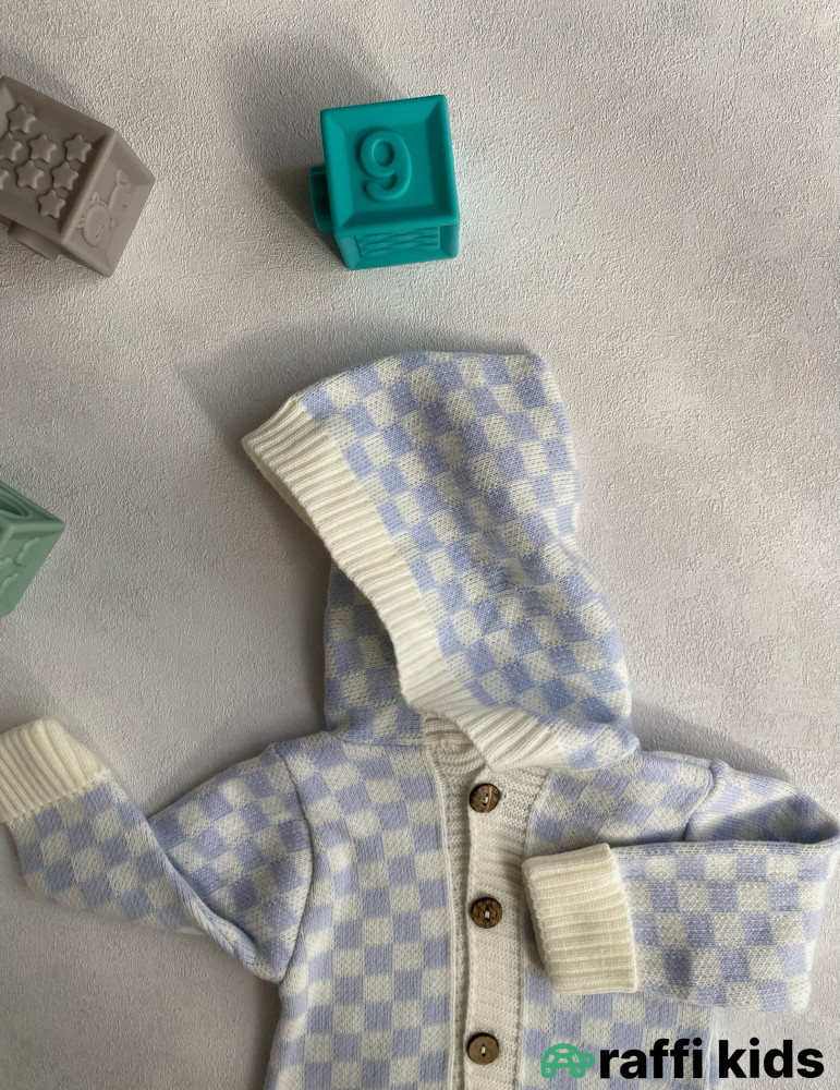 Mavi bulud yun tulum-Türkiyə istehsalı pambıq uşaq geyimi|Raffikids