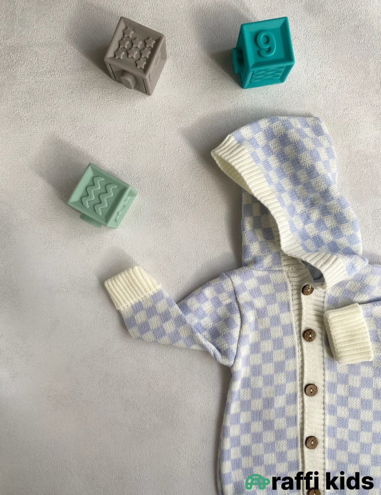 Mavi bulud yun tulum-Türkiyə istehsalı pambıq uşaq geyimi|Raffikids