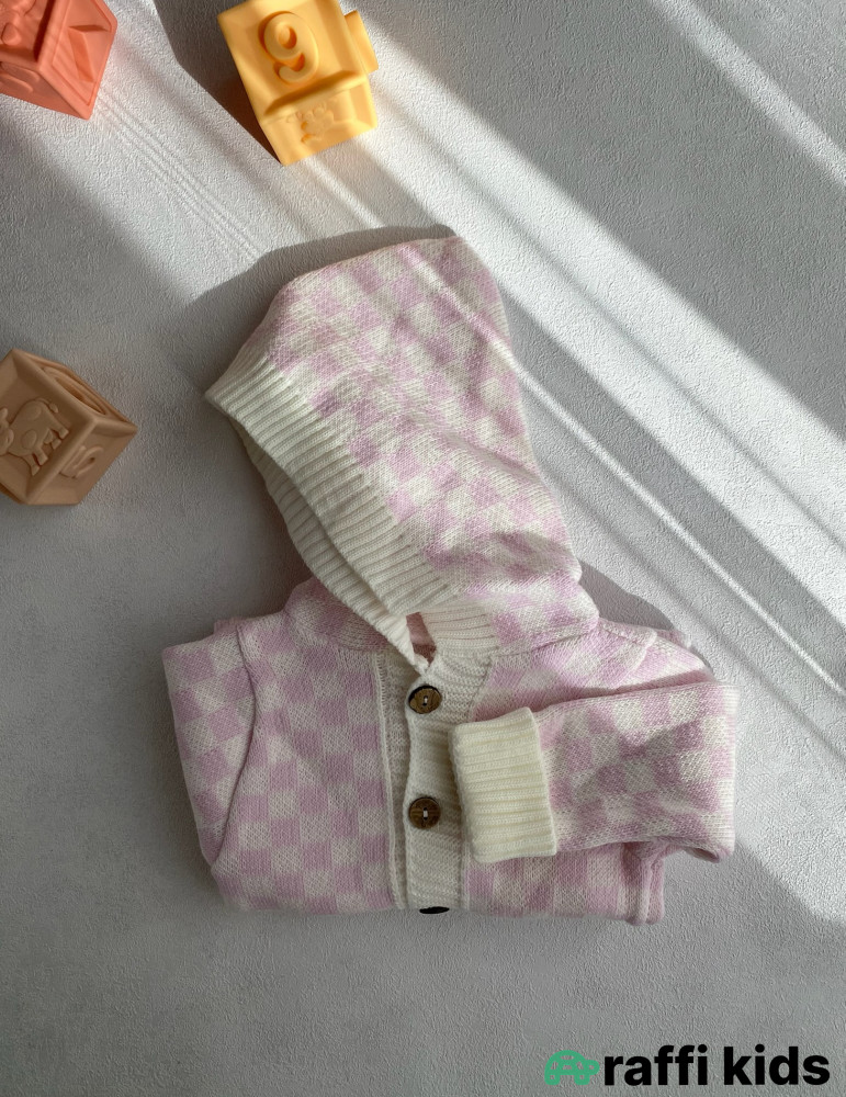 Çəhrayı lotos yun tulum -Türkiyə istehsalı pambıq uşaq geyimi|Raffi Kids