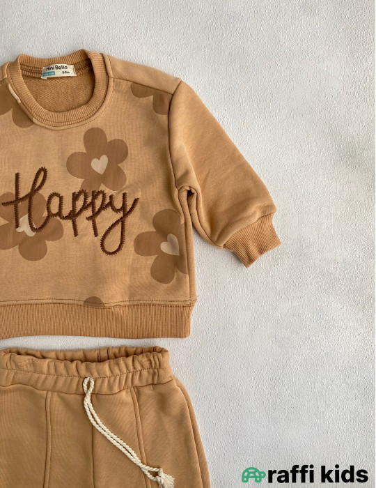 Happy 2-li dəst -Türkiyə istehsalı pambıq uşaq geyimi|Raffi Kids
