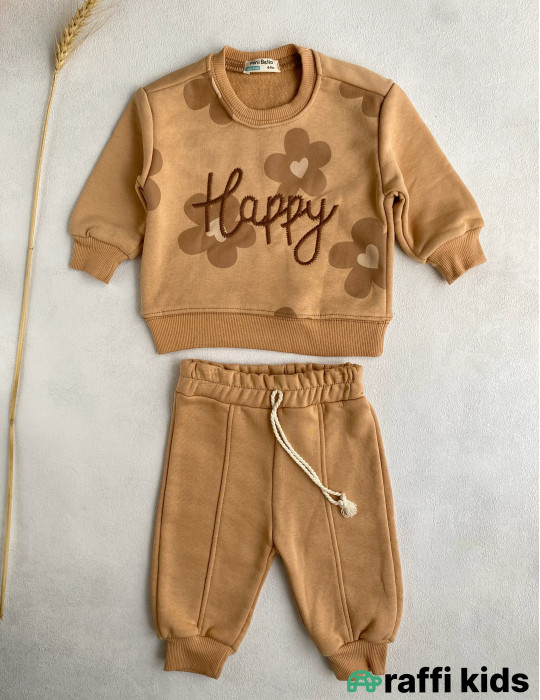 Happy 2-li dəst -Türkiyə istehsalı pambıq uşaq geyimi|Raffi Kids