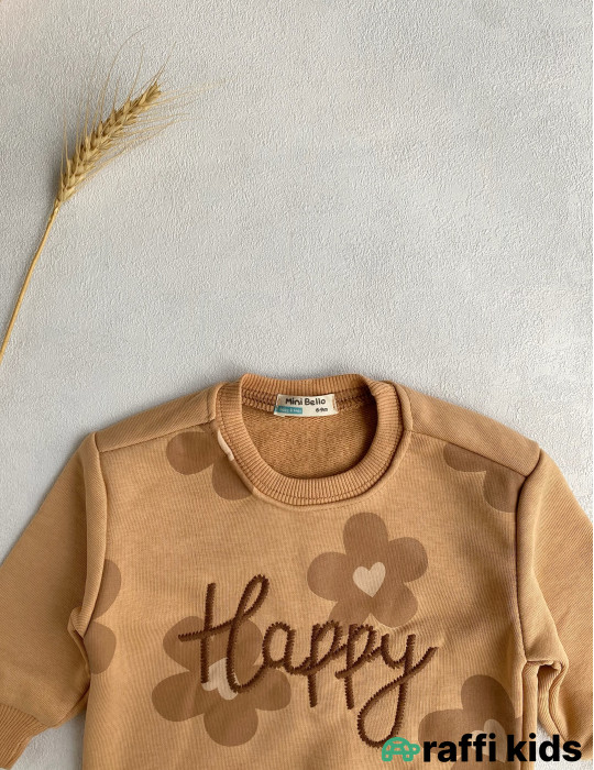 Happy 2-li dəst -Türkiyə istehsalı pambıq uşaq geyimi|Raffi Kids