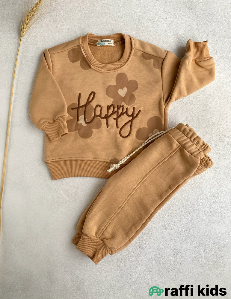 Happy 2-li dəst -Türkiyə istehsalı pambıq uşaq geyimi|Raffi Kids