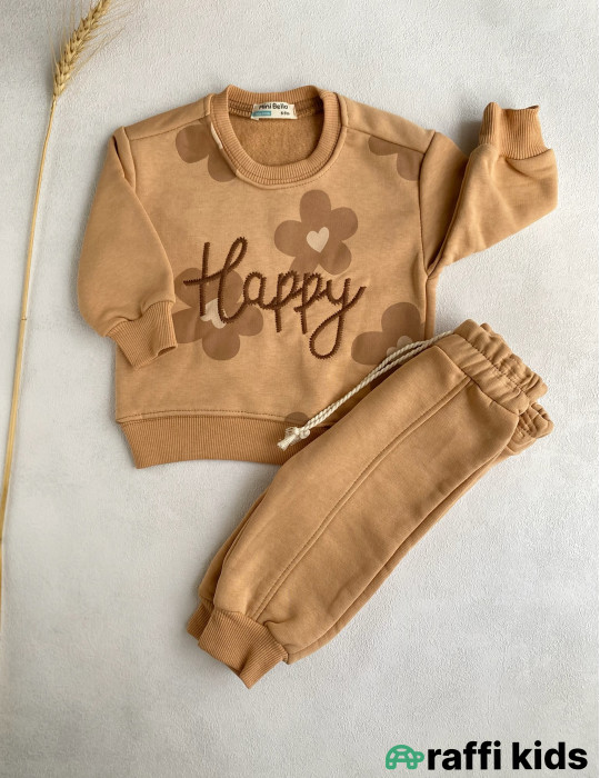 Happy 2-li dəst -Türkiyə istehsalı pambıq uşaq geyimi|Raffi Kids
