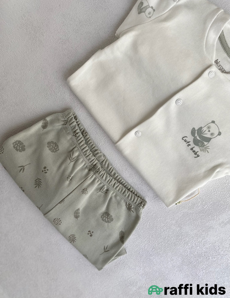 Cute baby 2-li dəst -Türkiyə istehsalı pambıq uşaq geyimi|Raffi Kids
