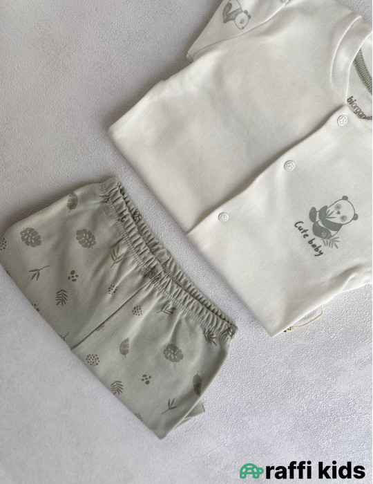 Cute baby 2-li dəst -Türkiyə istehsalı pambıq uşaq geyimi|Raffi Kids