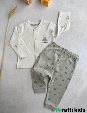 Cute baby 2-li dəst -Türkiyə istehsalı pambıq uşaq geyimi|Raffi Kids 2