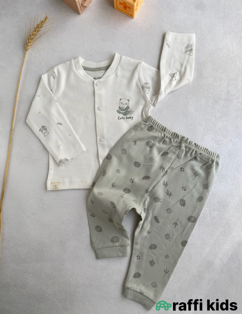 Cute baby 2-li dəst -Türkiyə istehsalı pambıq uşaq geyimi|Raffi Kids