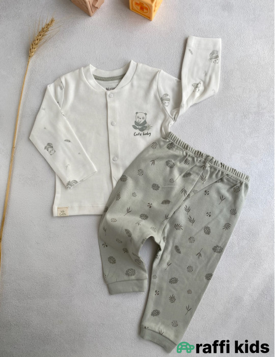 Cute baby 2-li dəst -Türkiyə istehsalı pambıq uşaq geyimi|Raffi Kids