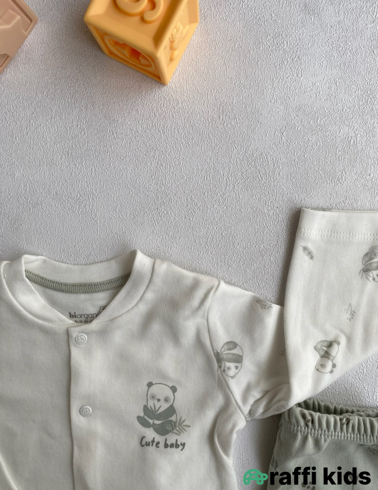 Cute baby 2-li dəst -Türkiyə istehsalı pambıq uşaq geyimi|Raffi Kids