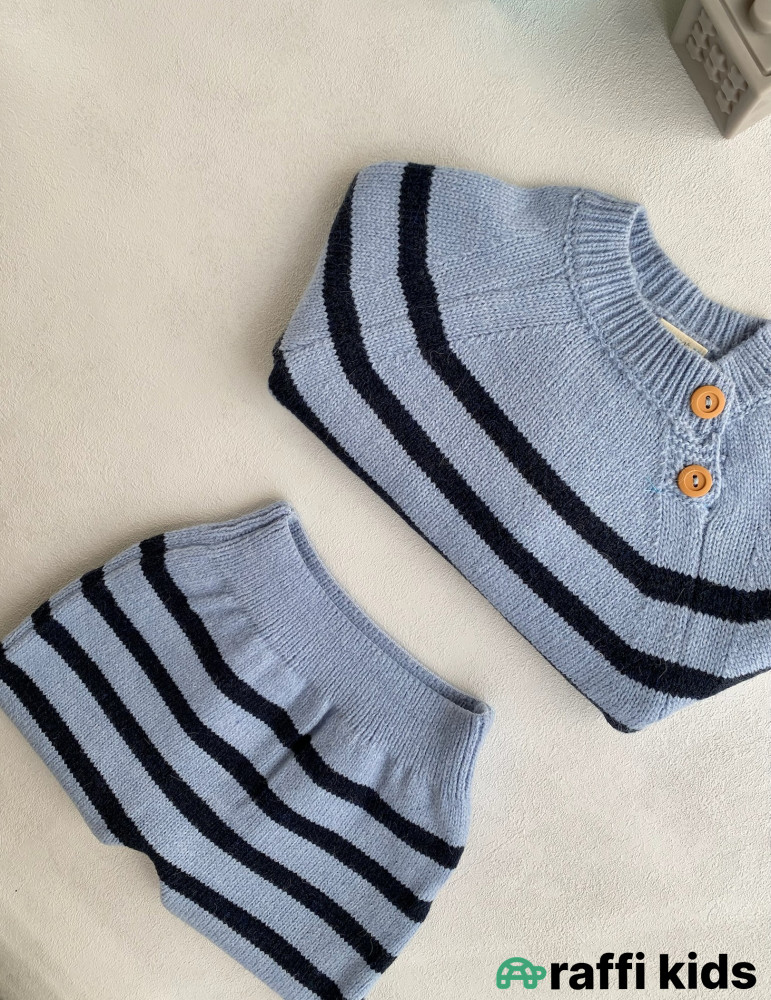 Kopenhagen yun 2-li dəst-Türkiyə istehsalı pambıq uşaq geyimi|Raffi Kids