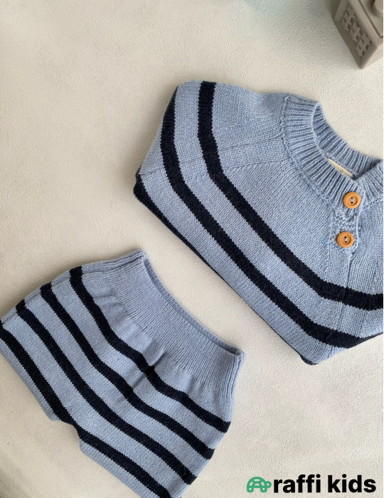 Kopenhagen yun 2-li dəst-Türkiyə istehsalı pambıq uşaq geyimi|Raffi Kids