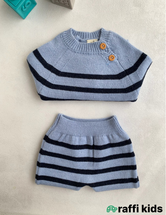 Kopenhagen yun 2-li dəst-Türkiyə istehsalı pambıq uşaq geyimi|Raffi Kids