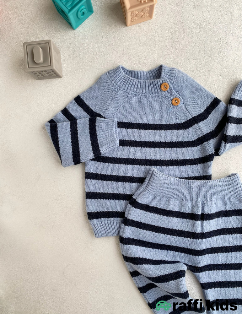 Kopenhagen yun 2-li dəst-Türkiyə istehsalı pambıq uşaq geyimi|Raffi Kids