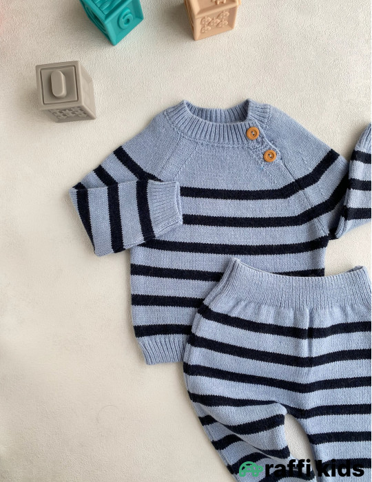 Kopenhagen yun 2-li dəst-Türkiyə istehsalı pambıq uşaq geyimi|Raffi Kids