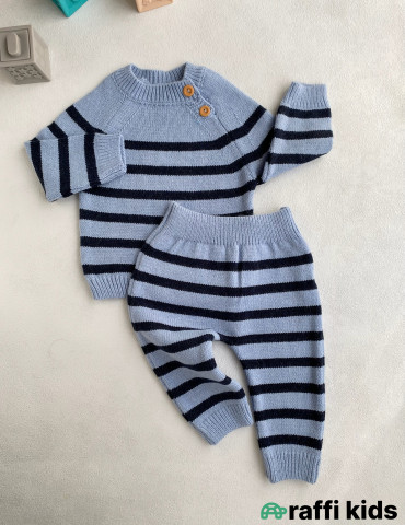 Kopenhagen yun 2-li dəst-Türkiyə istehsalı pambıq uşaq geyimi|Raffi Kids 2