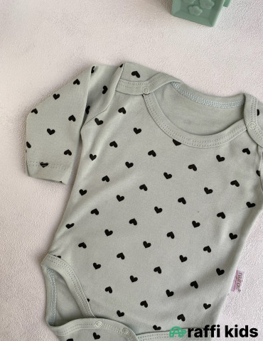 Uzunqol ürəkli body -Türkiyə istehsalı pambıq uşaq geyimi|Raffi Kids 2