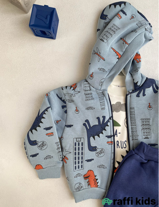 History 3-lü dəst -Türkiyə istehsalı pambıq uşaq geyimi|Raffi Kids