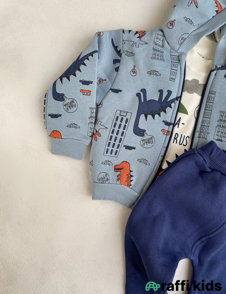 History 3-lü dəst -Türkiyə istehsalı pambıq uşaq geyimi|Raffi Kids