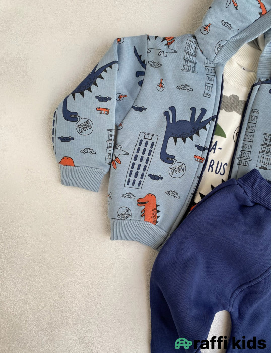 History 3-lü dəst -Türkiyə istehsalı pambıq uşaq geyimi|Raffi Kids