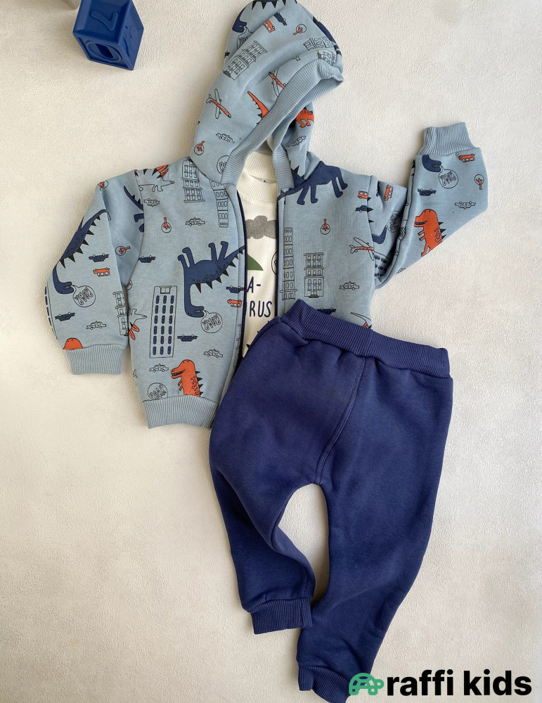 History 3-lü dəst -Türkiyə istehsalı pambıq uşaq geyimi|Raffi Kids