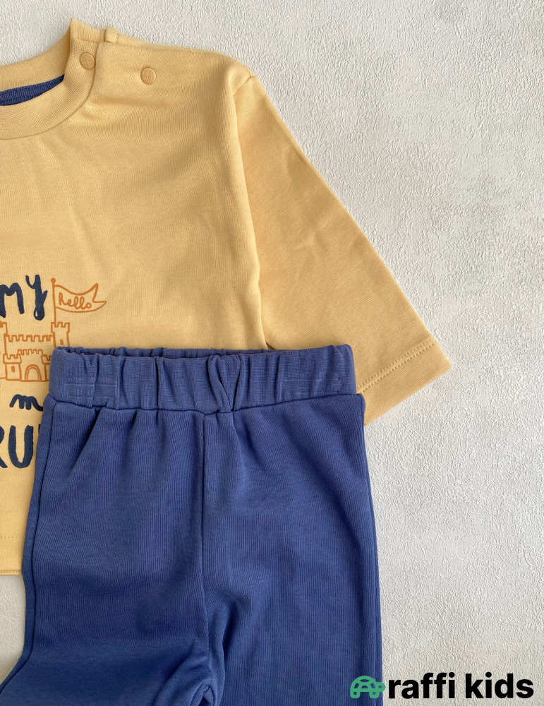 My rules oversize 2-li dəst -Türkiyə istehsalı pambıq uşaq geyimi|Raffi Kids