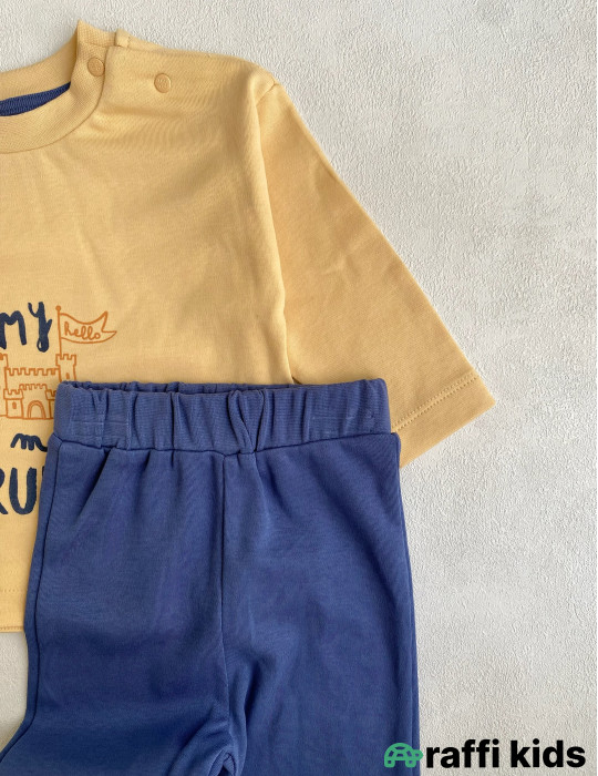 My rules oversize 2-li dəst -Türkiyə istehsalı pambıq uşaq geyimi|Raffi Kids