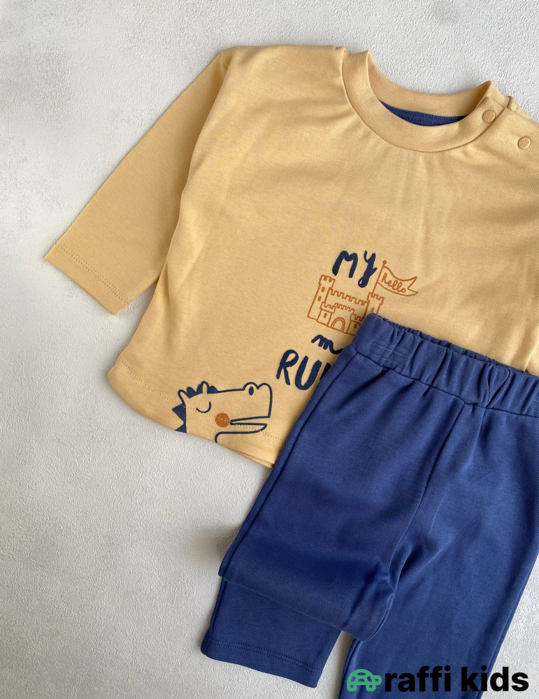 My rules oversize 2-li dəst -Türkiyə istehsalı pambıq uşaq geyimi|Raffi Kids
