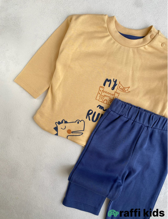 My rules oversize 2-li dəst -Türkiyə istehsalı pambıq uşaq geyimi|Raffi Kids