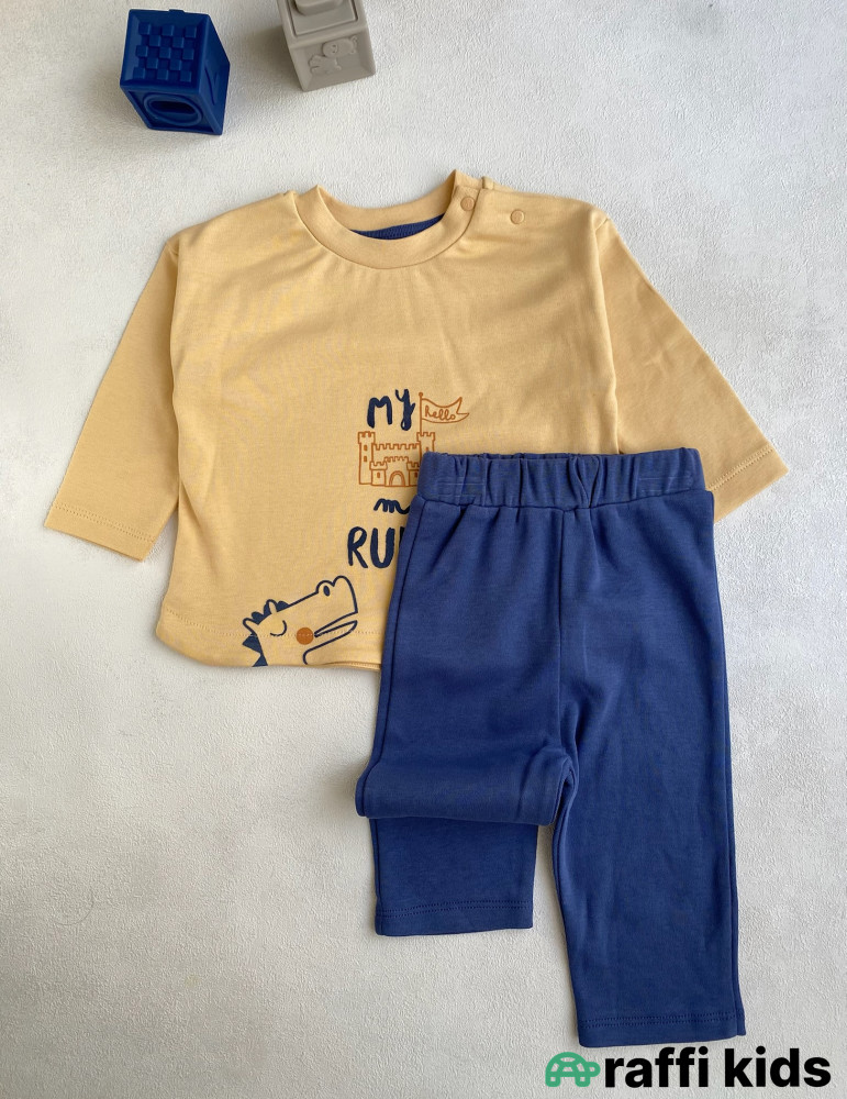 My rules oversize 2-li dəst -Türkiyə istehsalı pambıq uşaq geyimi|Raffi Kids