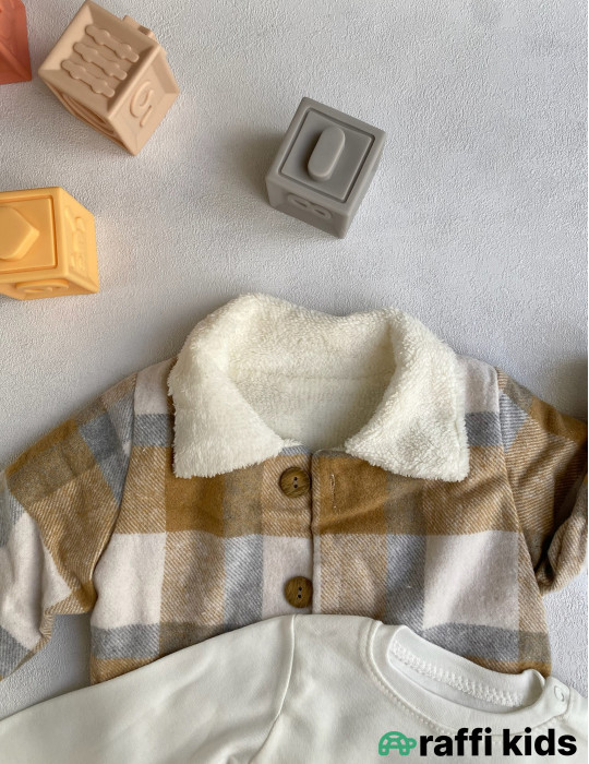 Alp dağları 3-lü dəst -Türkiyə istehsalı pambıq uşaq geyimi|Raffi Kids