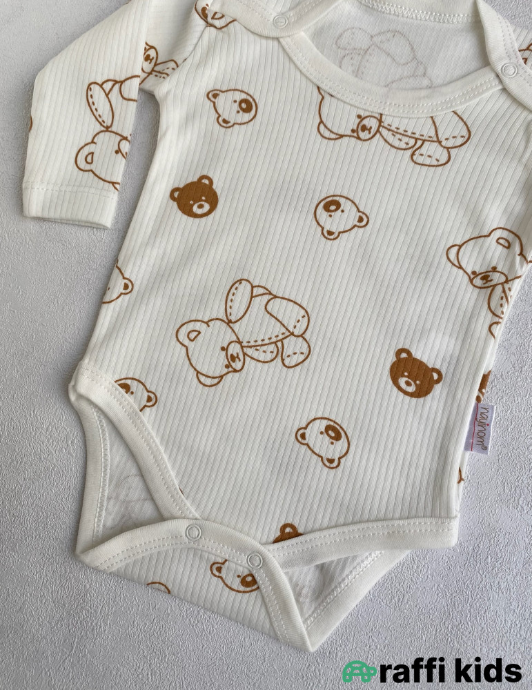 Uzunqol teddy bear body -Türkiyə istehsalı pambıq uşaq geyimi|Raffi Kids