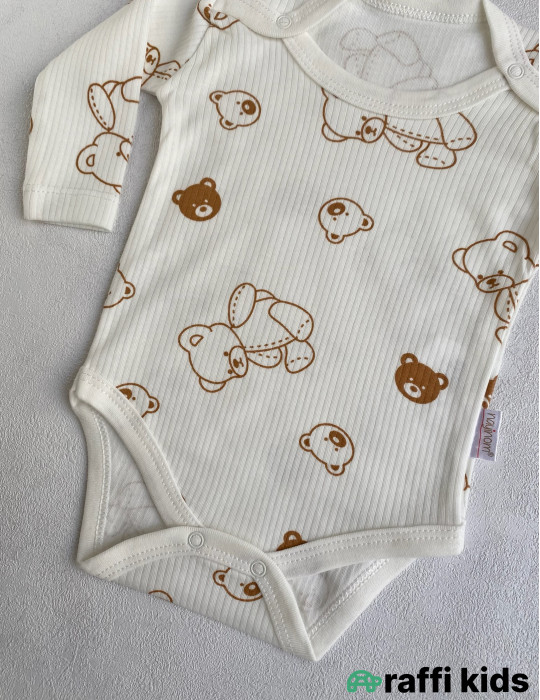 Uzunqol teddy bear body -Türkiyə istehsalı pambıq uşaq geyimi|Raffi Kids