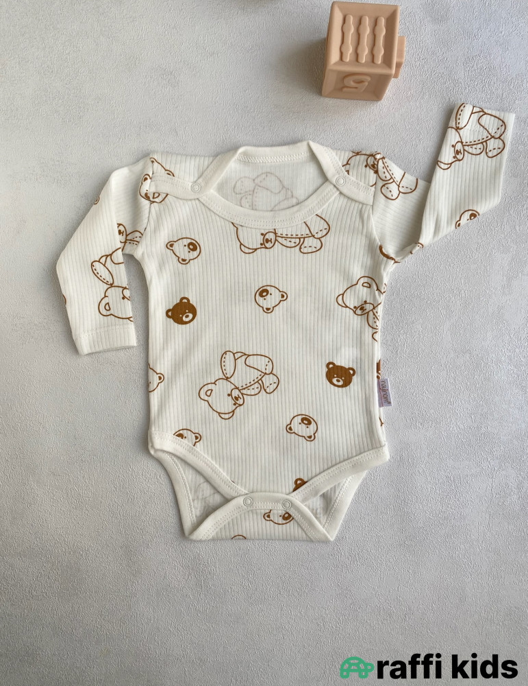 Uzunqol teddy bear body -Türkiyə istehsalı pambıq uşaq geyimi|Raffi Kids