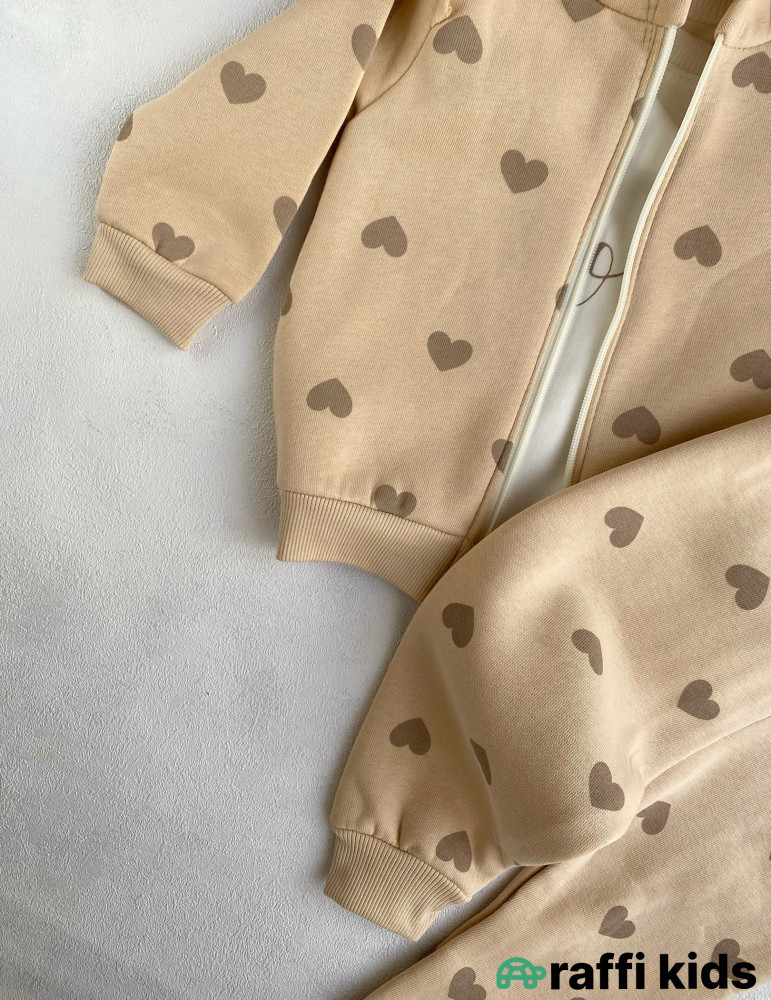 Love 3-lü dəst -Türkiyə istehsalı pambıq uşaq geyimi|Raffi Kids