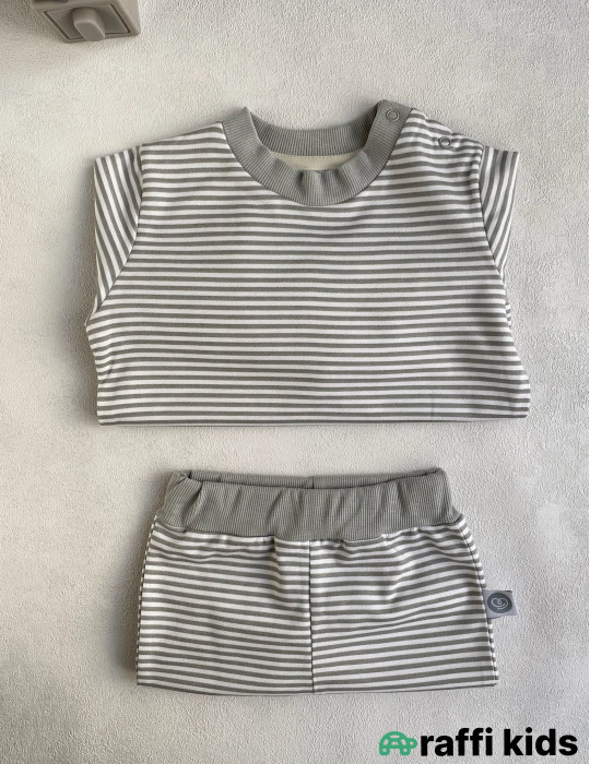 Səyahət sevən 2-li dəst-Türkiyə istehsalı pambıq uşaq geyimi|Raffi Kids