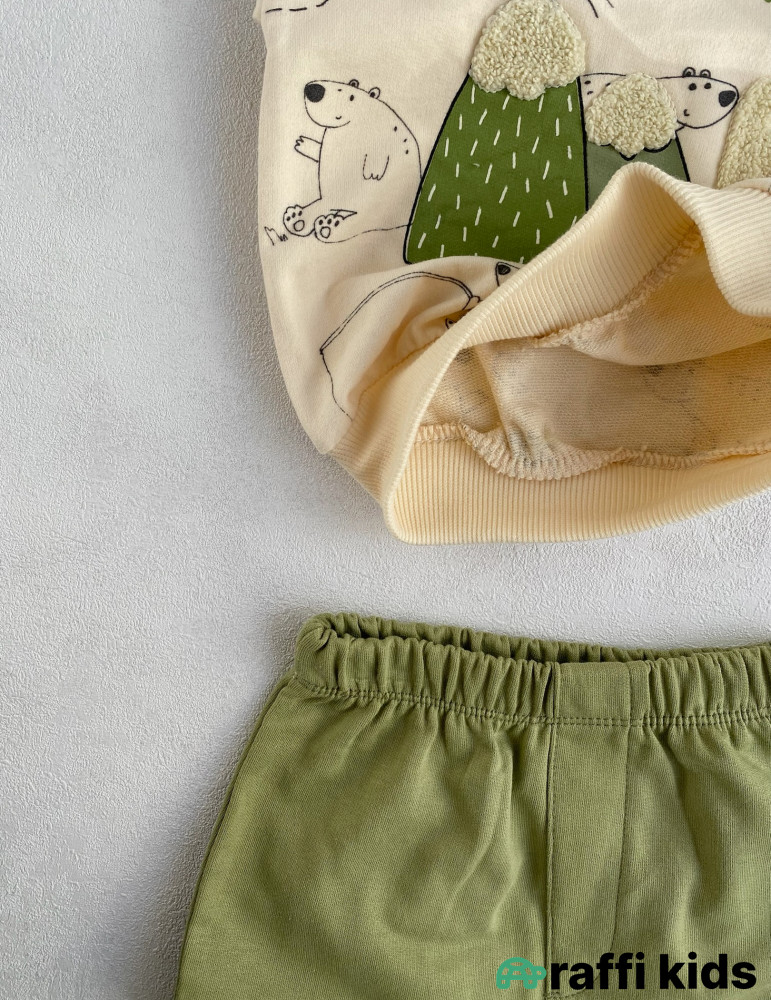 Camping 2-li dəst -Türkiyə istehsalı pambıq uşaq geyimi|Raffi Kids