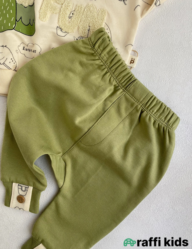 Camping 2-li dəst -Türkiyə istehsalı pambıq uşaq geyimi|Raffi Kids