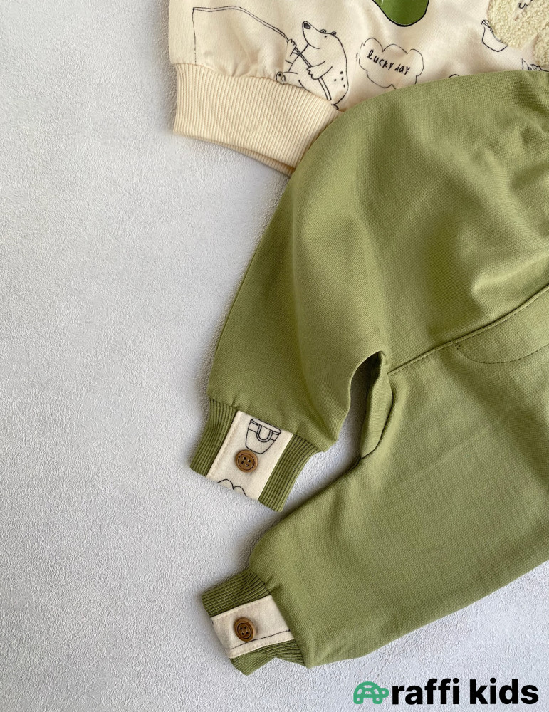 Camping 2-li dəst -Türkiyə istehsalı pambıq uşaq geyimi|Raffi Kids