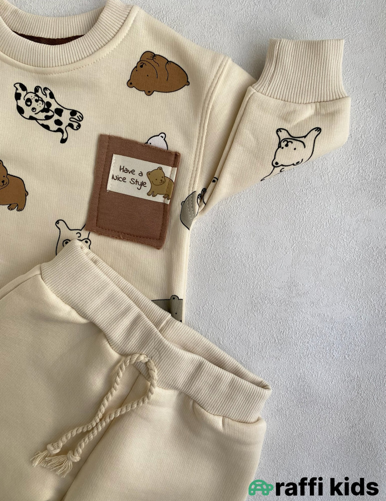 Have a nice style 2-li dəst -Türkiyə istehsalı pambıq uşaq geyimi|Raffi Kids
