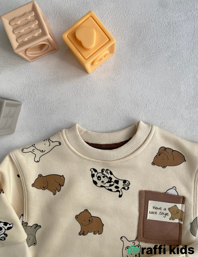 Have a nice style 2-li dəst -Türkiyə istehsalı pambıq uşaq geyimi|Raffi Kids