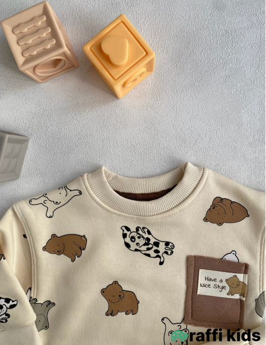 Have a nice style 2-li dəst -Türkiyə istehsalı pambıq uşaq geyimi|Raffi Kids