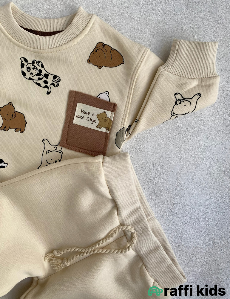 Have a nice style 2-li dəst -Türkiyə istehsalı pambıq uşaq geyimi|Raffi Kids