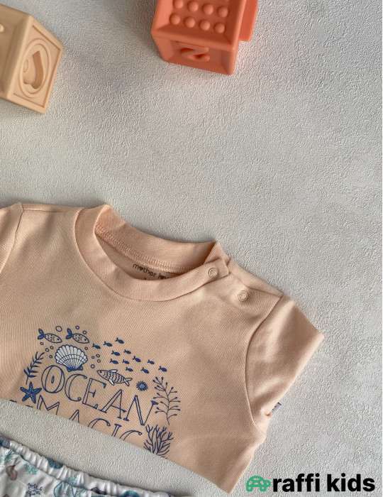 Sehirli okean 2-li dəst -Türkiyə istehsalı pambıq uşaq geyimi|Raffi Kids